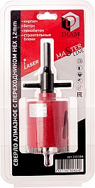 Упаковка коронки по бетону для розеток с переходником M16/Hex 12 мм Diam Master Line 68 мм